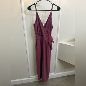 Kaileigh purple/pink V-Neck Jumpsuit
